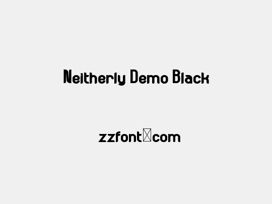 Neitherly Demo Black
