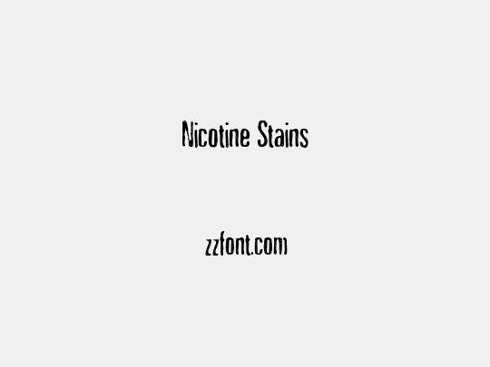 Nicotine Stains