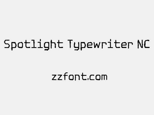 Spotlight Typewriter NC