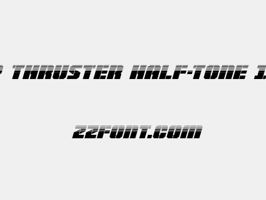 Warp Thruster Half-Tone Italic