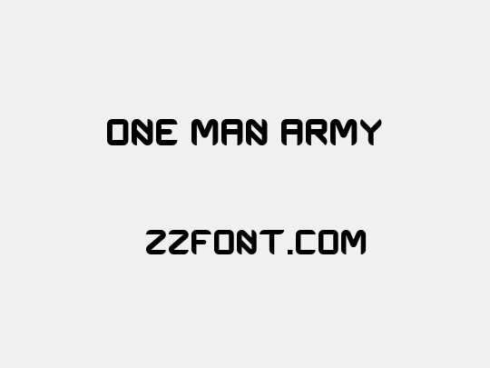 One Man Army