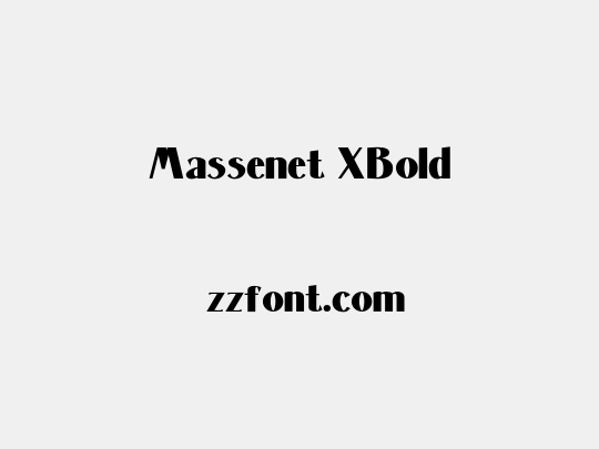 Massenet XBold
