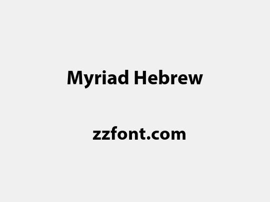 Myriad Hebrew