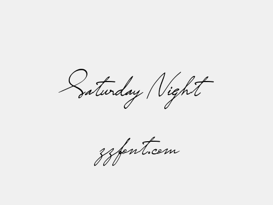 Saturday Night