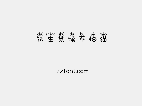 初生鼠犊不怕猫