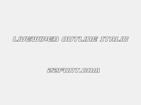 Livewired Outline Italic