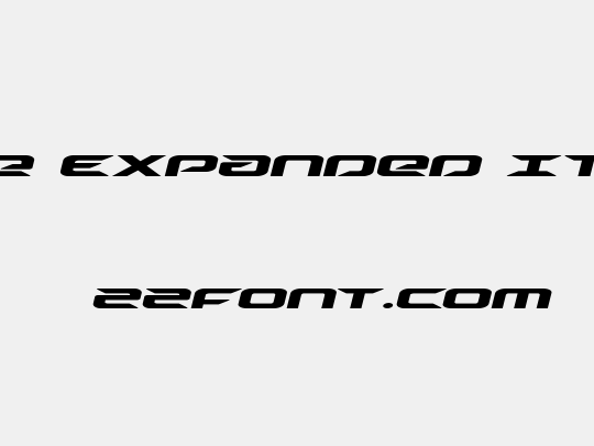 Drive Expanded Italic