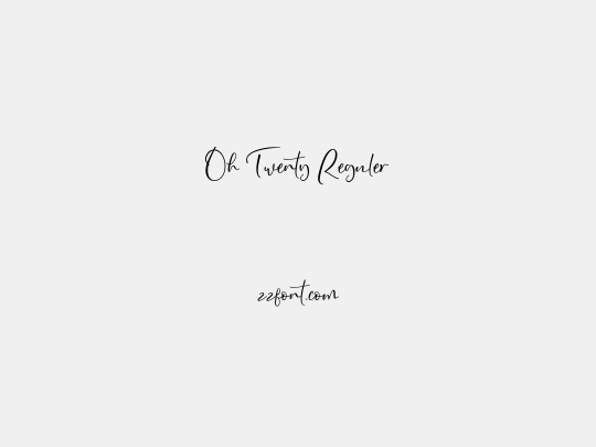 Oh Twenty Reguler