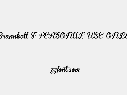 Brannboll F PERSONAL USE ONLY