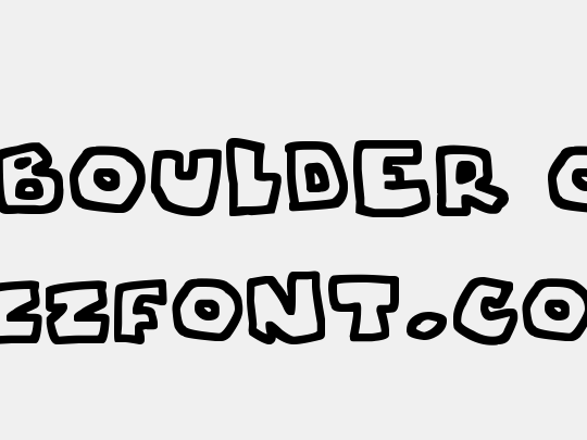 Chunky Boulder Outlines