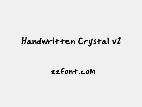 Handwritten Crystal v2