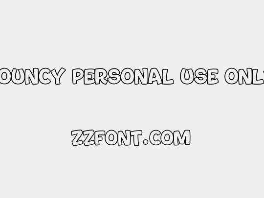 Bouncy PERSONAL USE ONLY