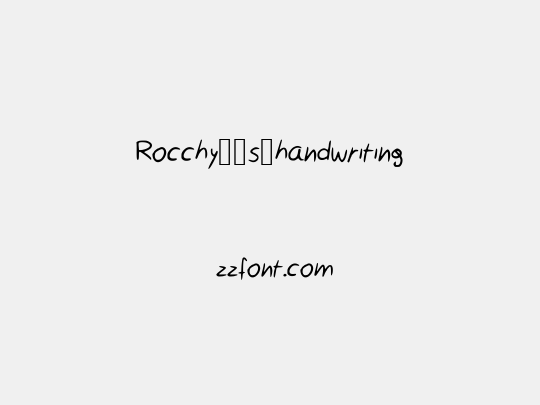Rocchy__s_handwriting