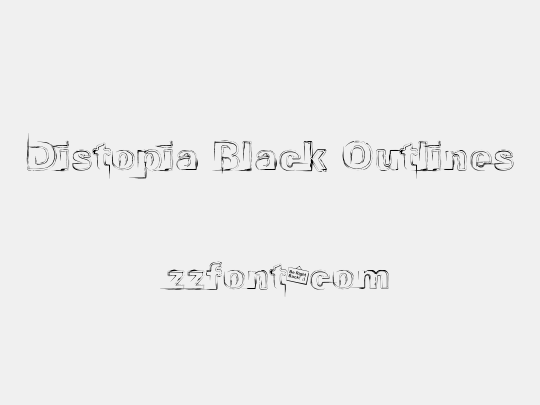 Distopia Black Outlines 