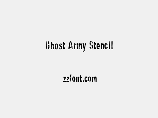 Ghost Army Stencil