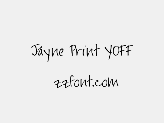 Jayne Print YOFF