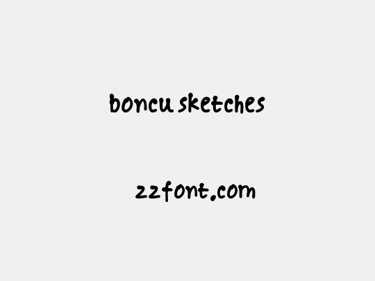 boncu sketches