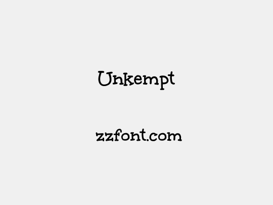 Unkempt