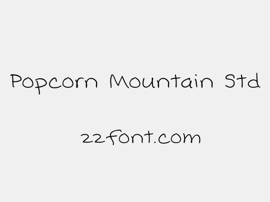 Popcorn Mountain Std