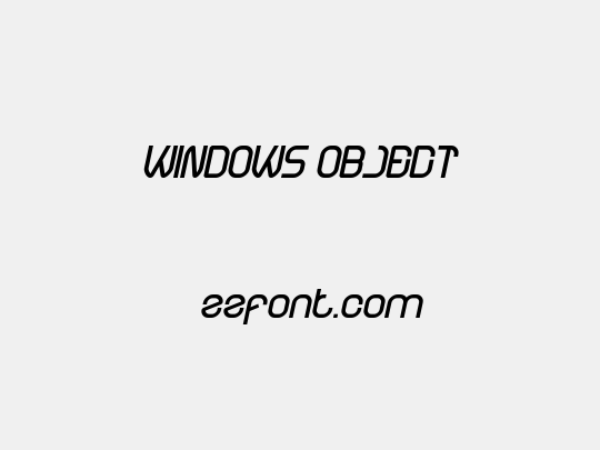 WINDOWS OBJECT