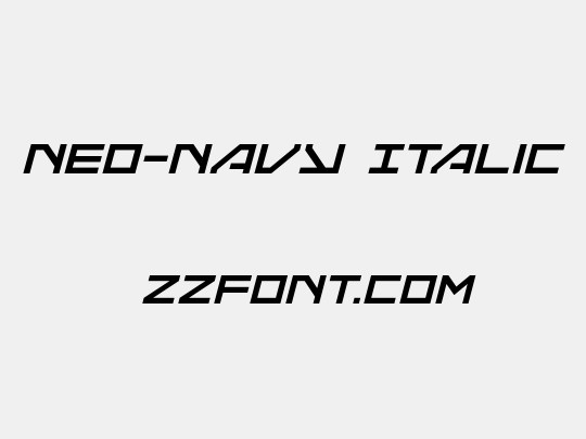 Neo-Navy Italic