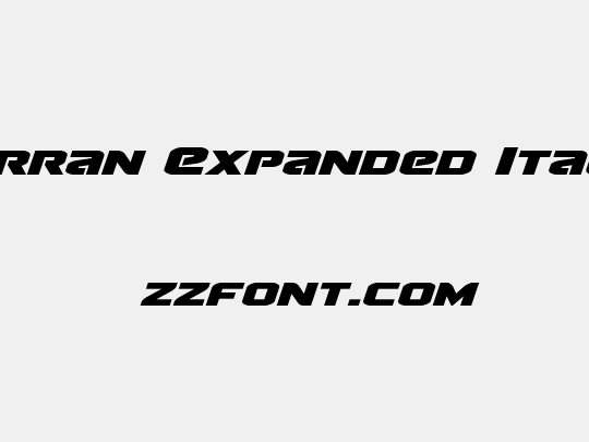 Terran Expanded Italic