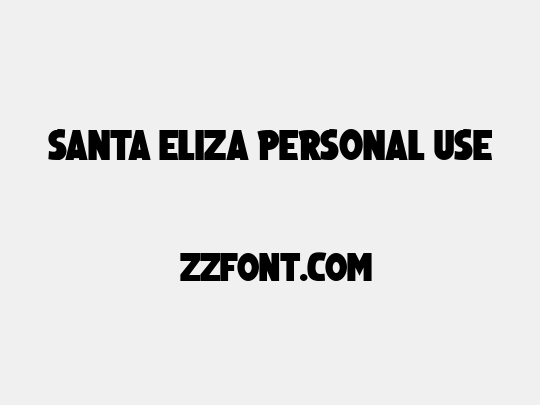 Santa Eliza Personal Use