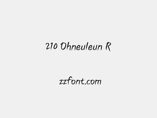 210 Ohneuleun R