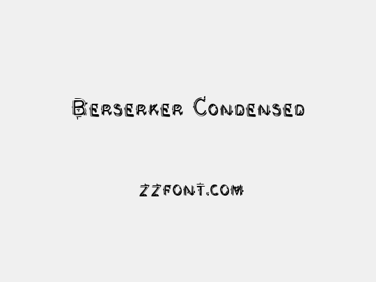 Berserker Condensed