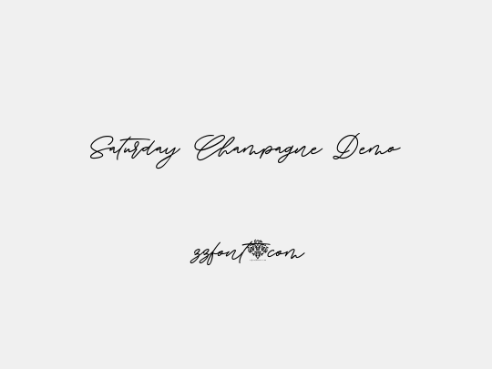 Saturday Champagne Demo