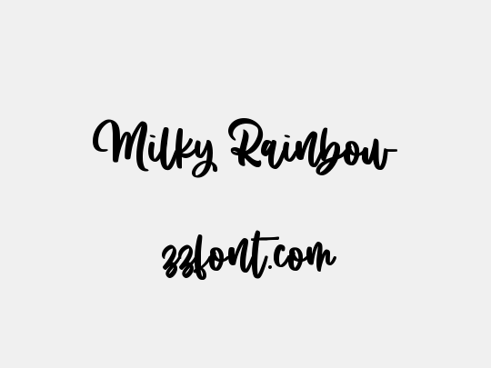 Milky Rainbow