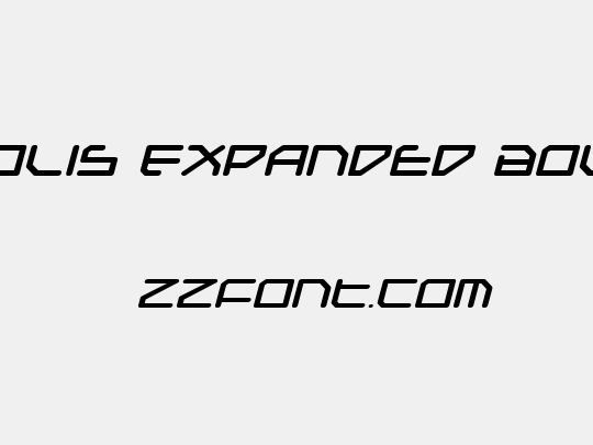 Federapolis Expanded Bold Italic