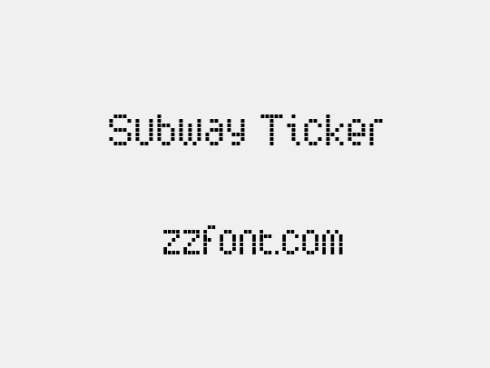 Subway Ticker