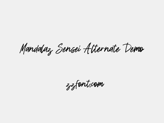 Mandalaz Sensei Alternate Demo