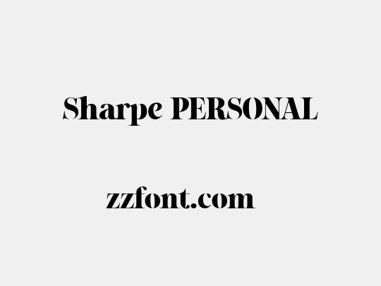 Sharpe PERSONAL