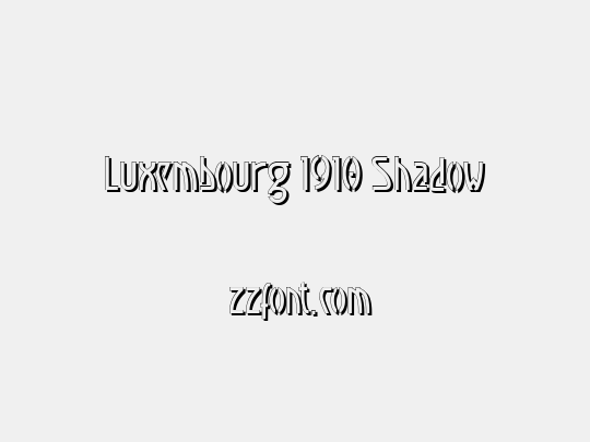 Luxembourg 1910 Shadow