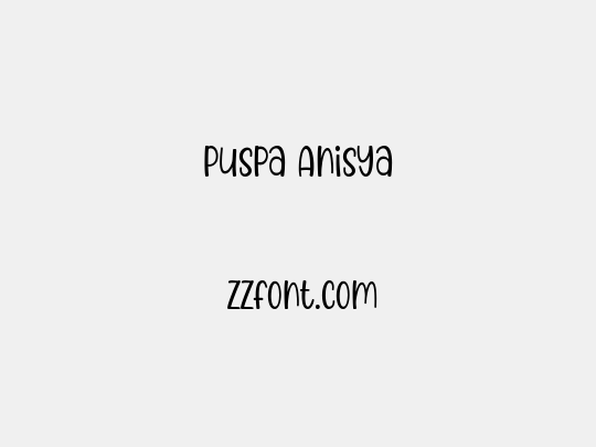 Puspa Anisya
