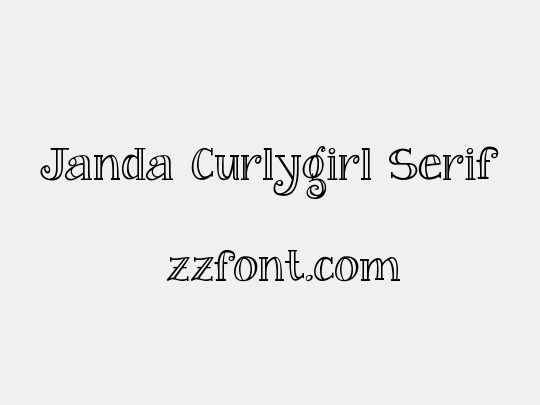 Janda Curlygirl Serif