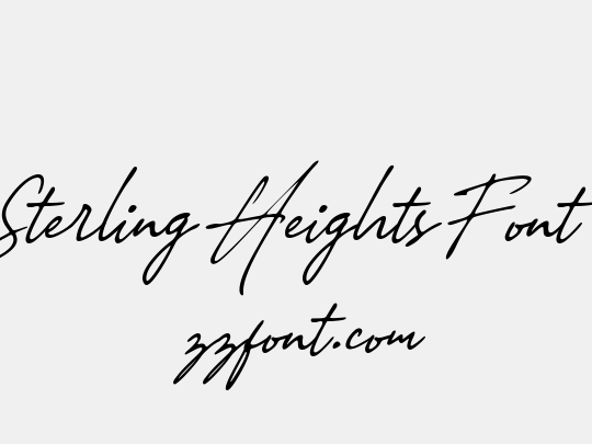 Sterling Heights Font