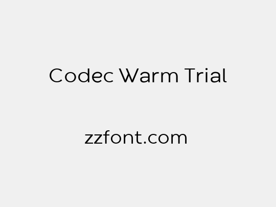 Codec Warm Trial
