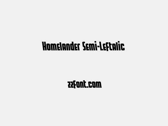 Homelander Semi-Leftalic