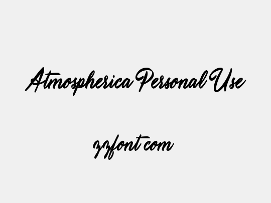 Atmospherica Personal Use
