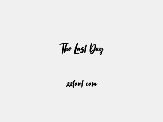 The Last Day