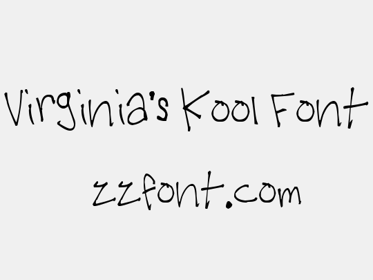 Virginia's Kool Font