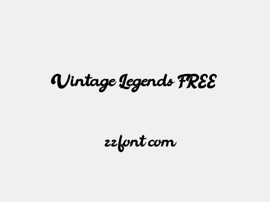 Vintage Legends FREE