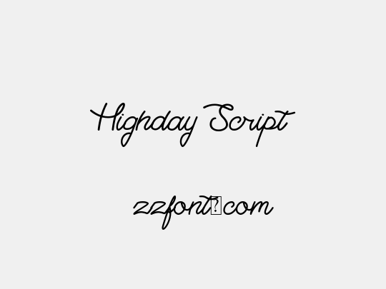 Highday Script