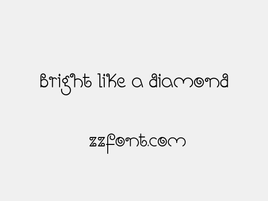 Bright Like A Diamond