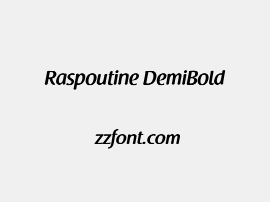 Raspoutine DemiBold