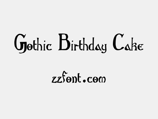 Gothic Birthday Cake