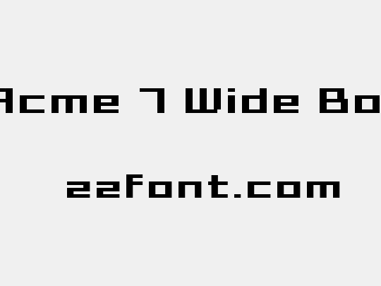 Grixel Acme 7 Wide Bold Xtnd